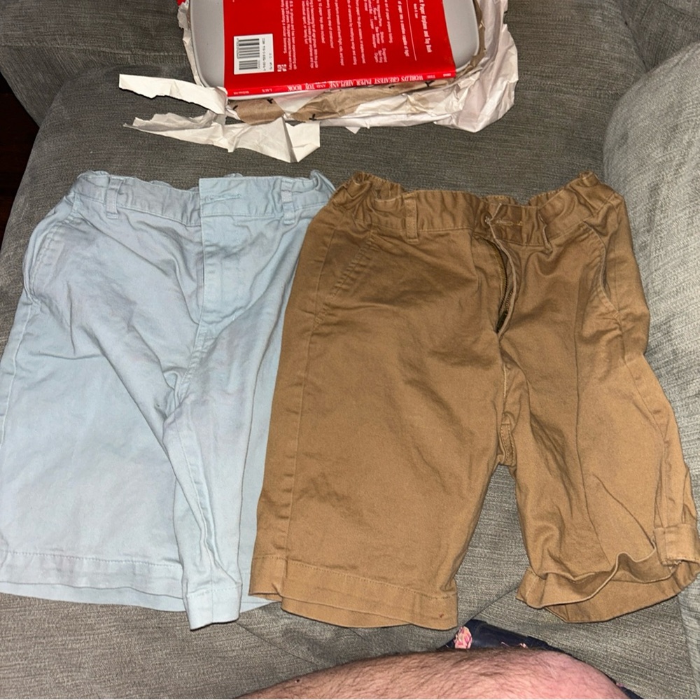 Old Navy Boys Size 12 Set of Two Casual Shorts in Gray and Brown